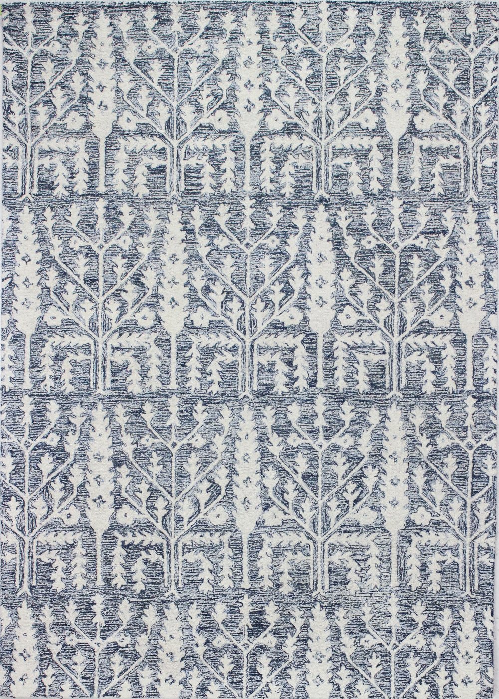 Valencia Novalee 4 x 6 Blue Wool Hand Tufted Area Rug