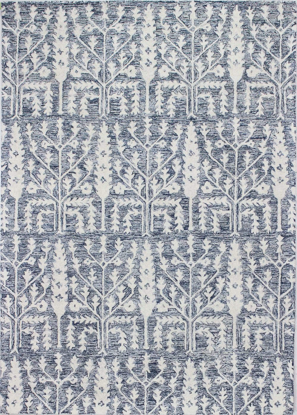 Photos - Area Rug Bashian Brothers Valencia Novalee 5 x 8 Blue Wool Hand Tufted  R13