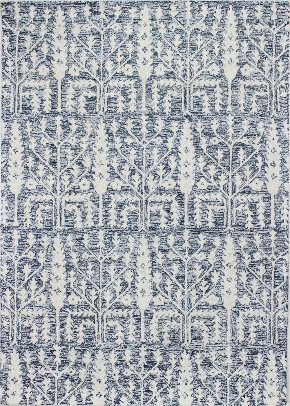 R131-DEN-5X7.6-AL133 Valencia Novalee 5 x 8 Blue Wool Hand Tufted Area Rug-1