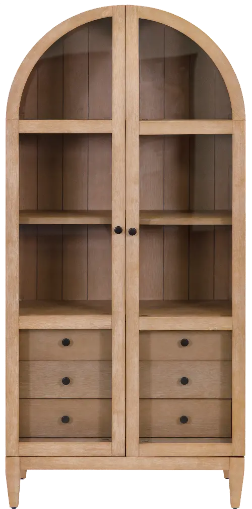 https://static.rcwilley.com/products/113320418/Laurel-Natural-Oak-Arched-Display-Cabinet-rcwilley-image1~500.webp?r=5