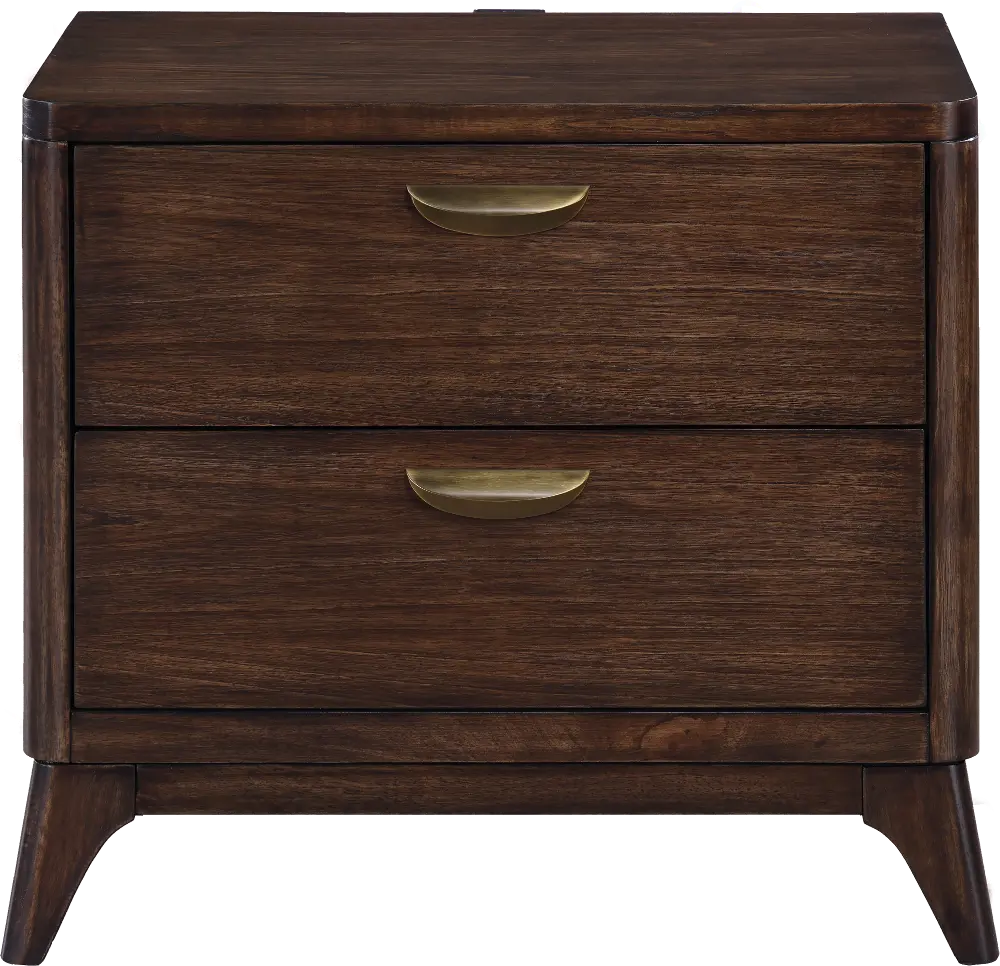 Aussie Chocolate Brown Nightstand-1