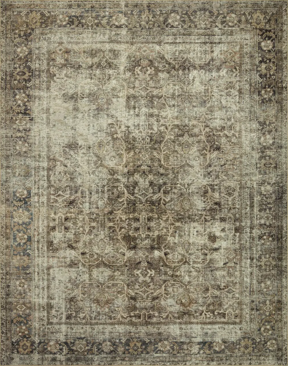 SIN-O1MHPEBTA7.6X9.6 Sinclair 8 x 10 Antique Pebble Taupe Area Rug-1