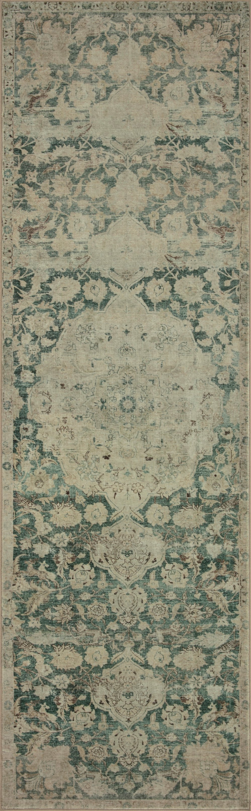 Sinclair Antique Jade Green 10 Foot Runner