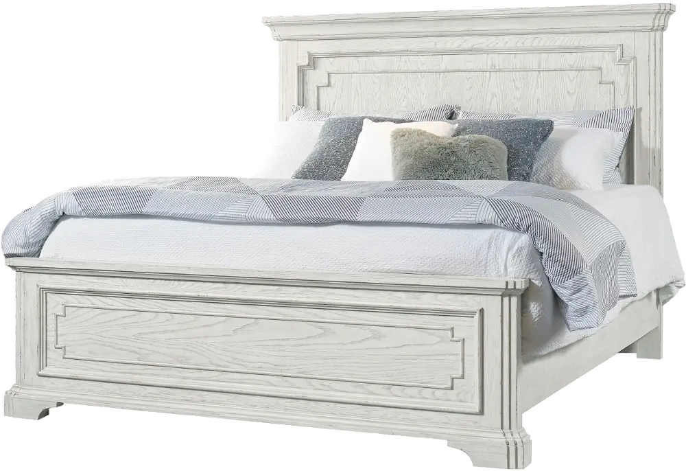Lakeshore White King Bed-1