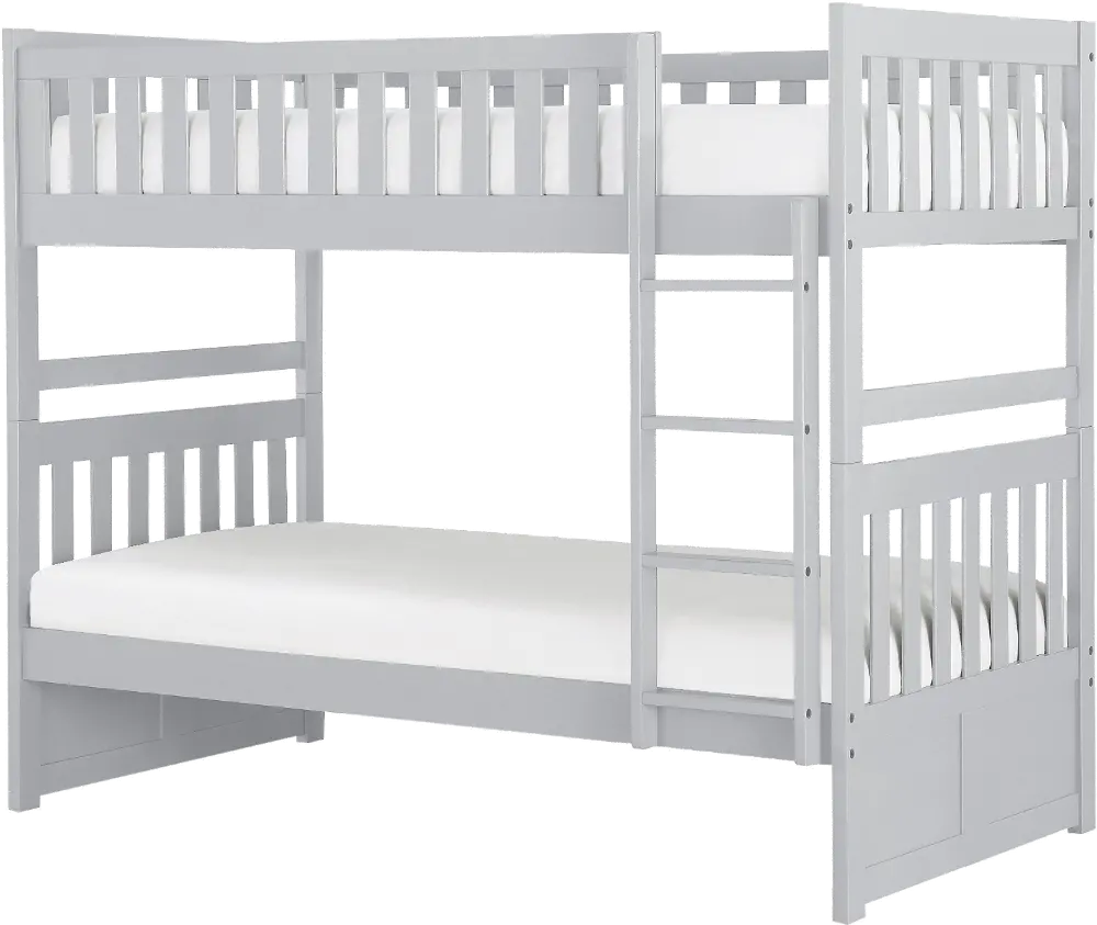 Oakley Gray Twin-over-Twin Bunk Bed-1
