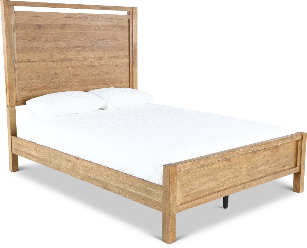 Boho Sandstone Tan Queen Panel Bed