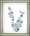 Blue Botanical Wash III Framed