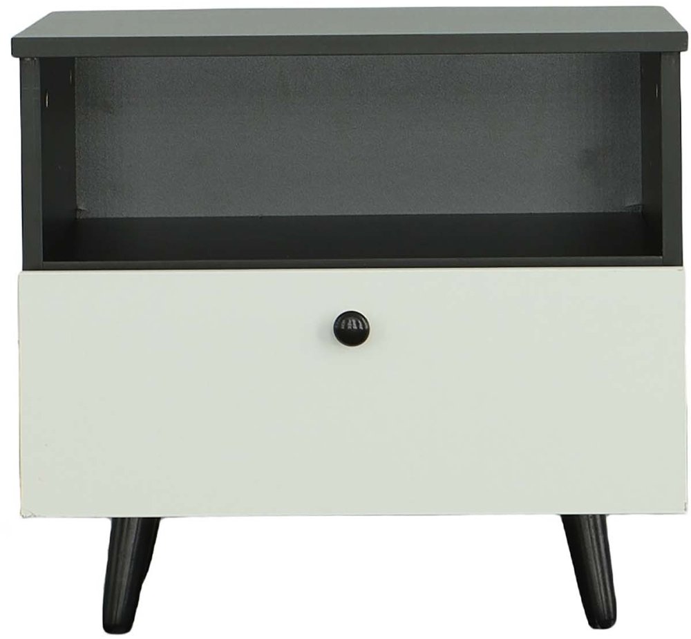 113335105 Dreamy Black and White Nightstand sku 113335105