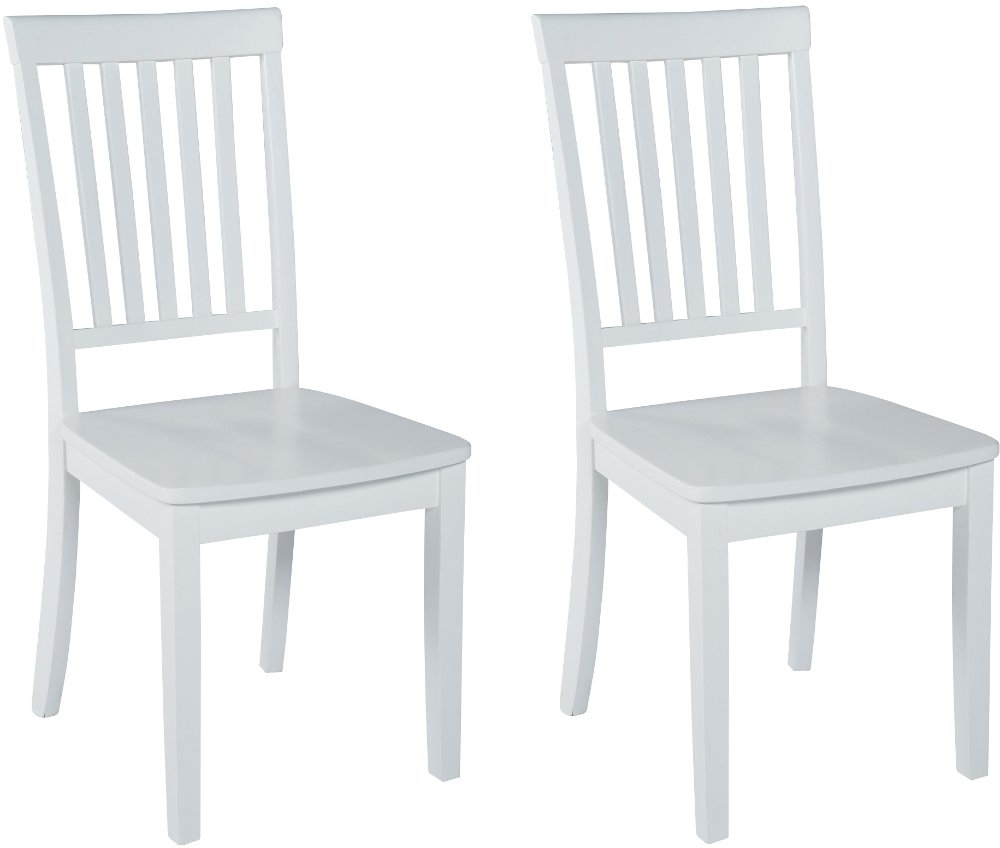 113335120 Simplicity White Dining Chair, Set of 2 sku 113335120