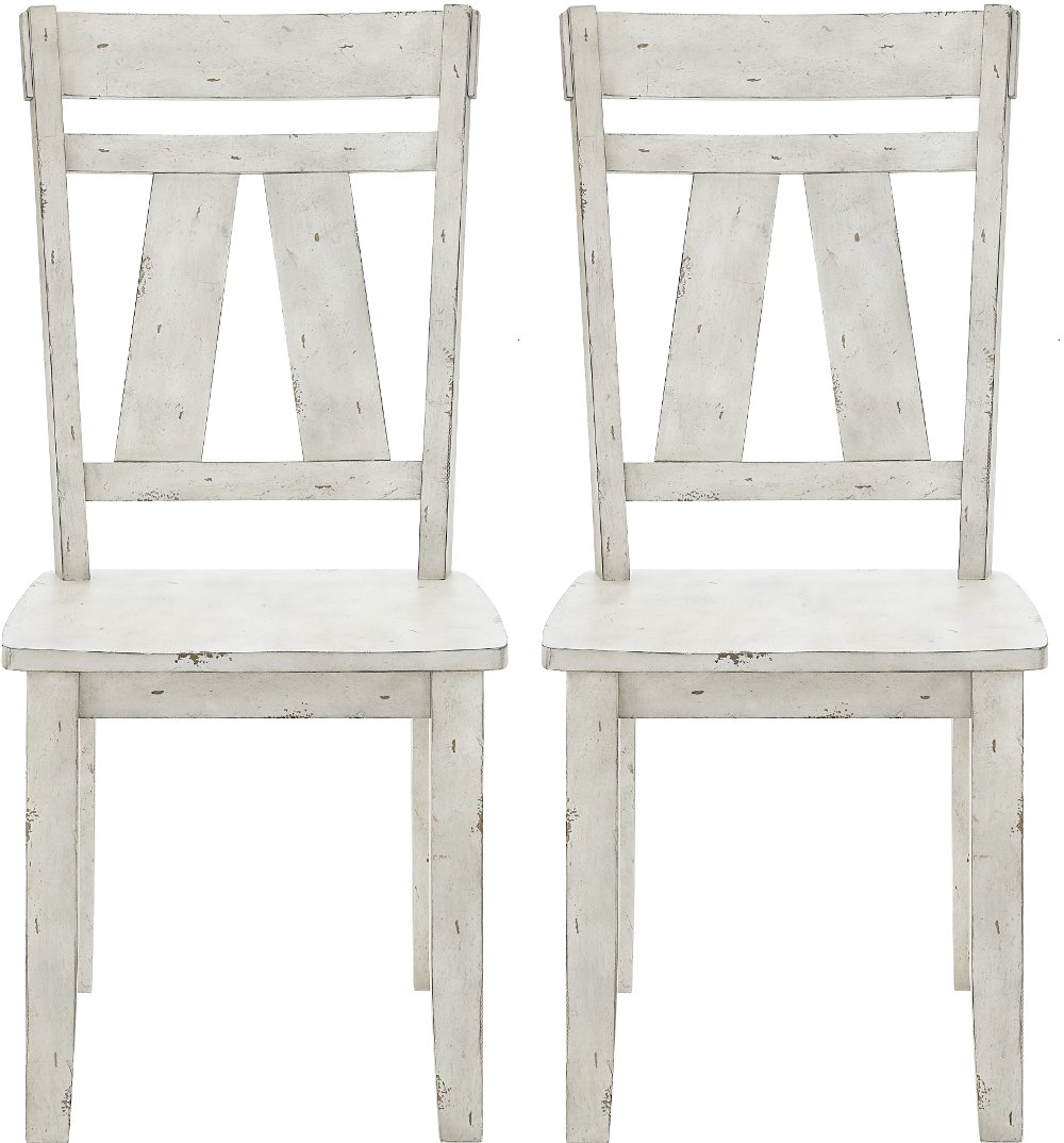 113335172 Mount Pleasant Cream Dining Chair, Set of 2 sku 113335172