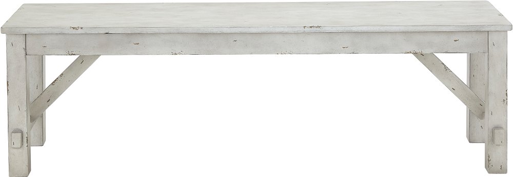 113335199 Mount Pleasant Cream Dining Bench sku 113335199