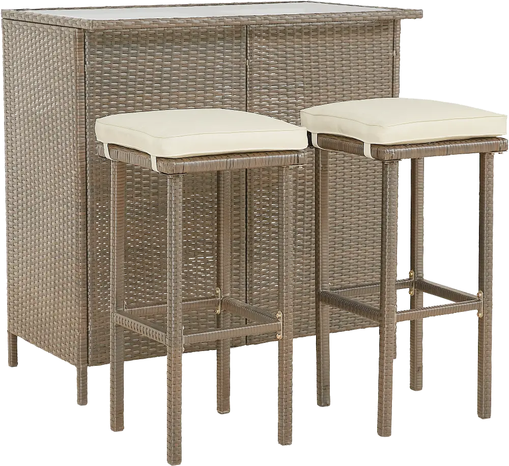 Fiesta 3 pc Outdoor Bar Set-1