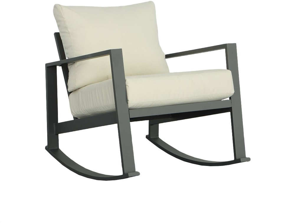 113335430 Edgewater Cream Outdoor Rocker sku 113335430