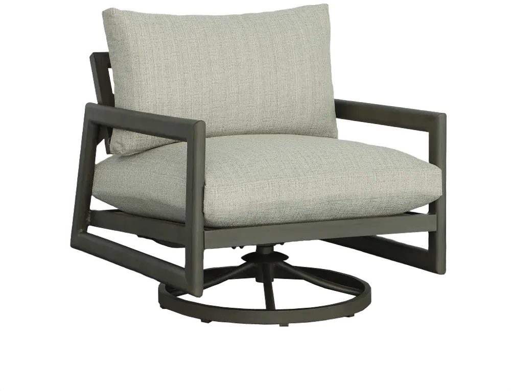 Sunset Gray Outdoor Swivel Chair-1