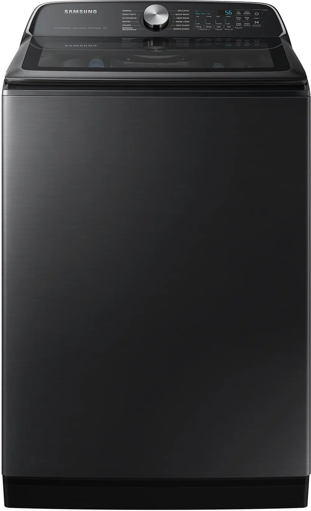 WA54CG7105AV Samsung 5.4 Cu Ft Top Load Washer - Black 54CG7105-1