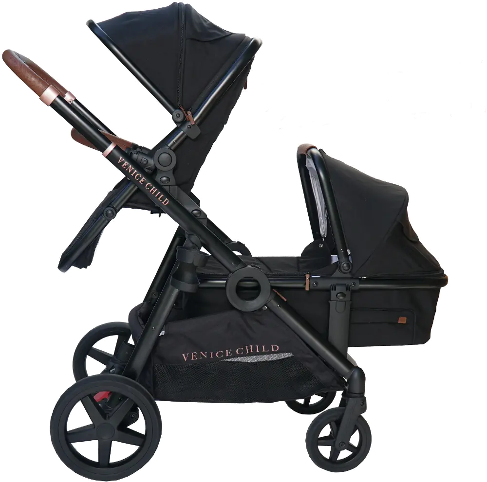 VCHD-VA203-01 Venice Child Ventura Single to Double Stroller with Bassinet-1