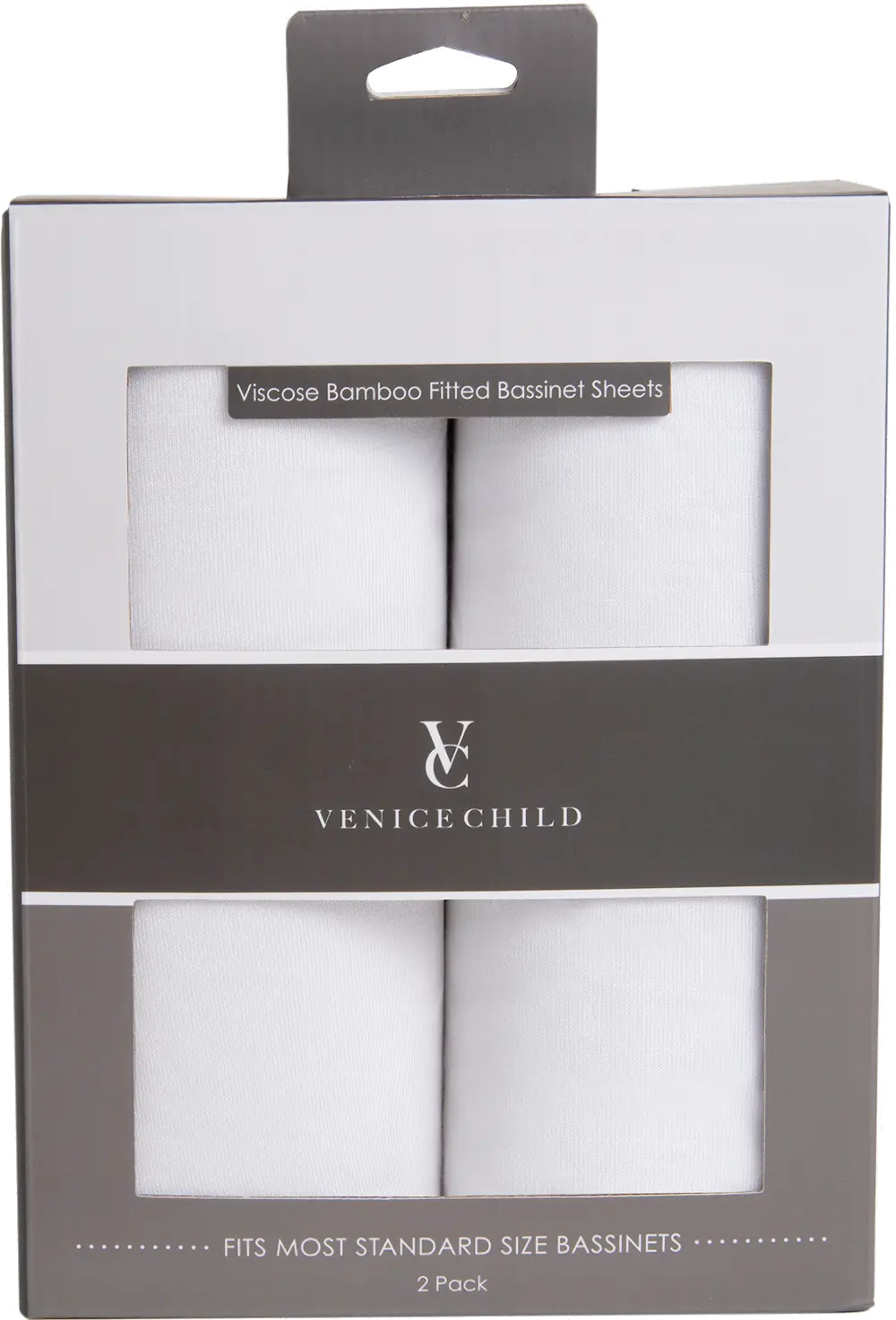 VCHD-BS00-24 Venice Child Viscose Bamboo Bassinet Sheet 2 Pack-1