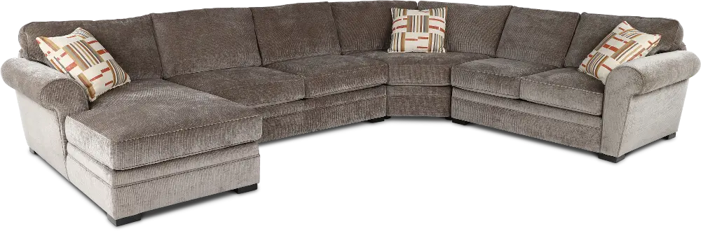 4PC/ORION/MINK/OPT2 Orion Brown 4 Piece Sectional-1