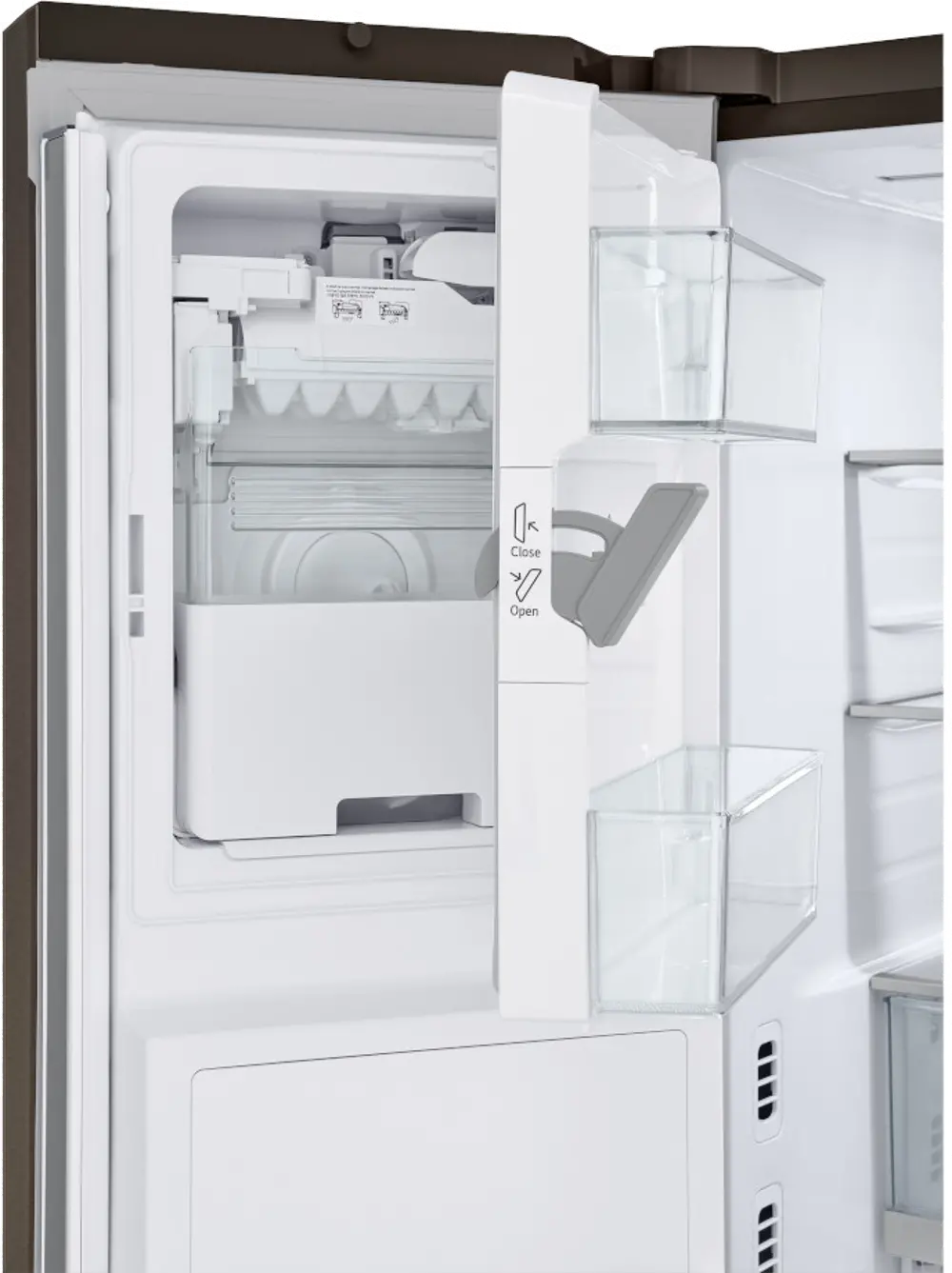 LRYKS3106D LG 30.7 Cu Ft French Door Refrigerator with Mirror InstaView® - Black Stainless Steel-1