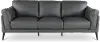 Paris Gray Leather Sofa