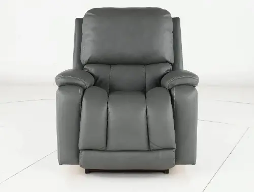 Greyson Blue-Gray Power Rocker Recliner with Headrest and