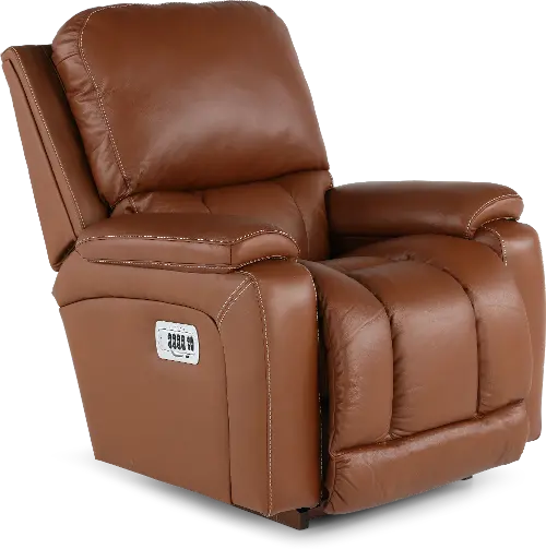 Greyson Blue-Gray Power Rocker Recliner with Headrest and Greyson Blue-Gray Power Rocker Recliner with Headrest and