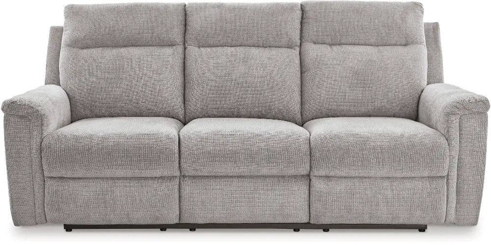 Barnsana Light Gray Power Reclining Sofa-1