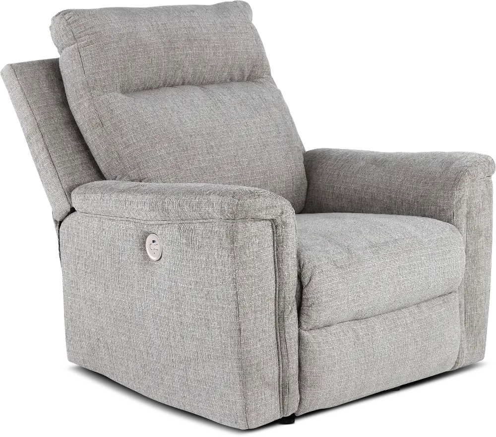 Barnsana Light Gray Power Recliner-1