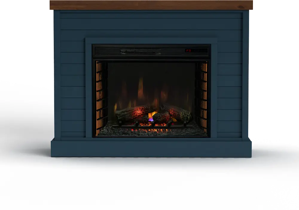Washington Blue 48  Fireplace Mantle-1