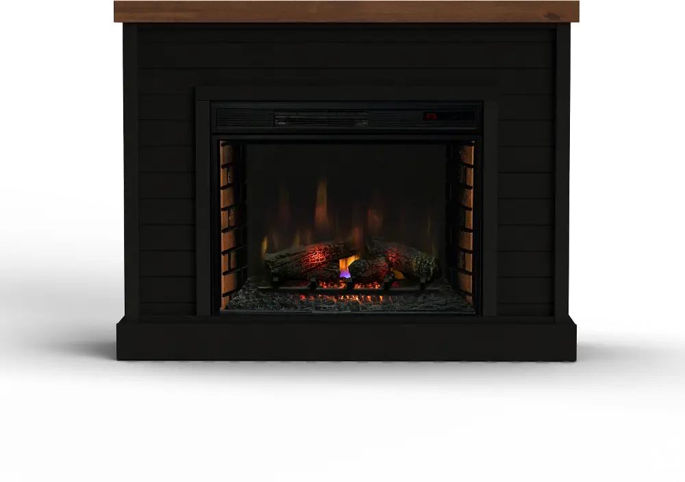 Washington Black 48  Fireplace Mantle-1