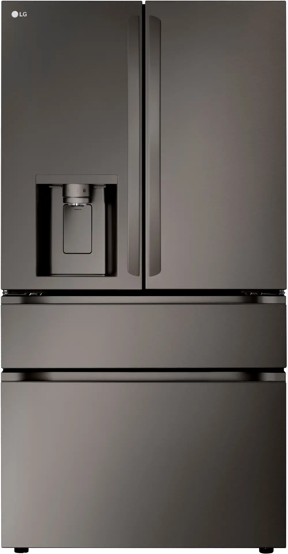 LF29H8330D LG 28.6 Cu Ft French Door Refrigerator - PrintProof™ Black Stainless Steel-1