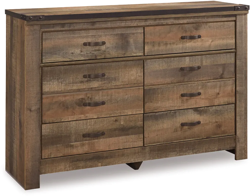 Trinell Rustic Oak Dresser-1