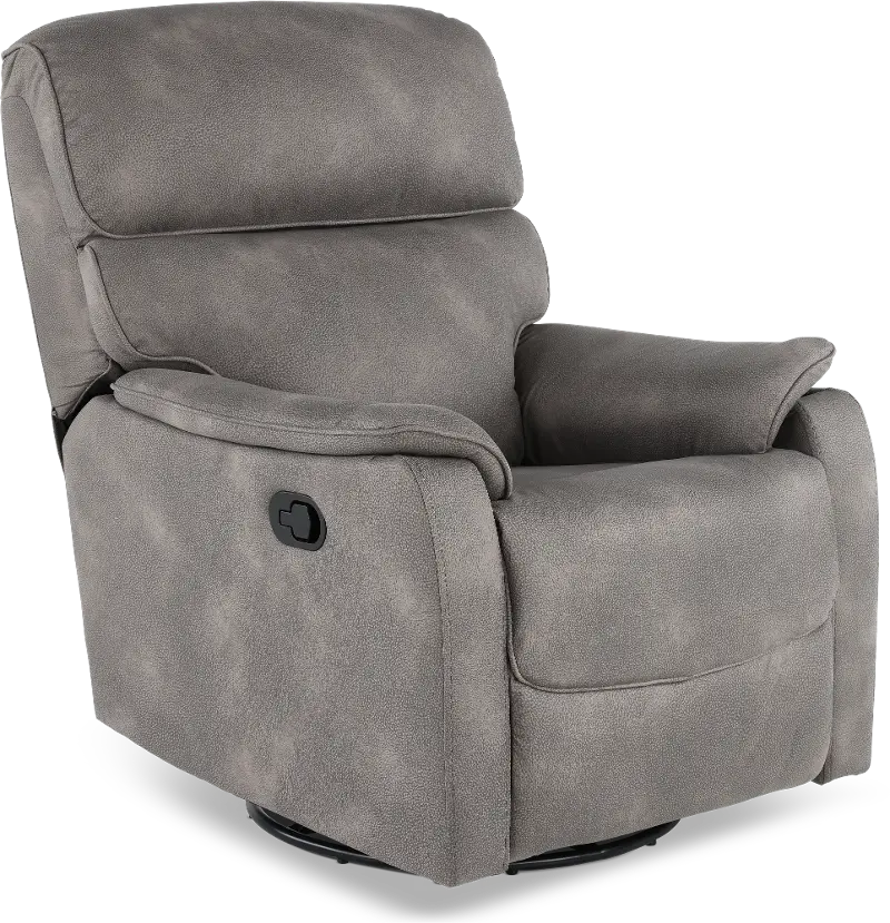 Vail Mineral Gray Swivel Recliner