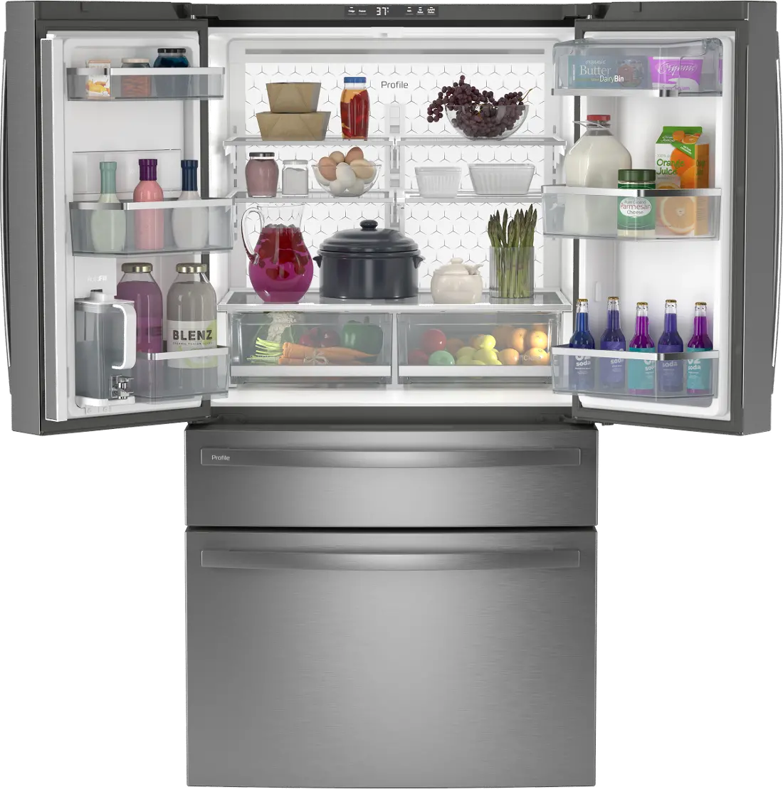 GE Profile 28.7 Cu Ft French Door Refrigerator - Stainless Steel