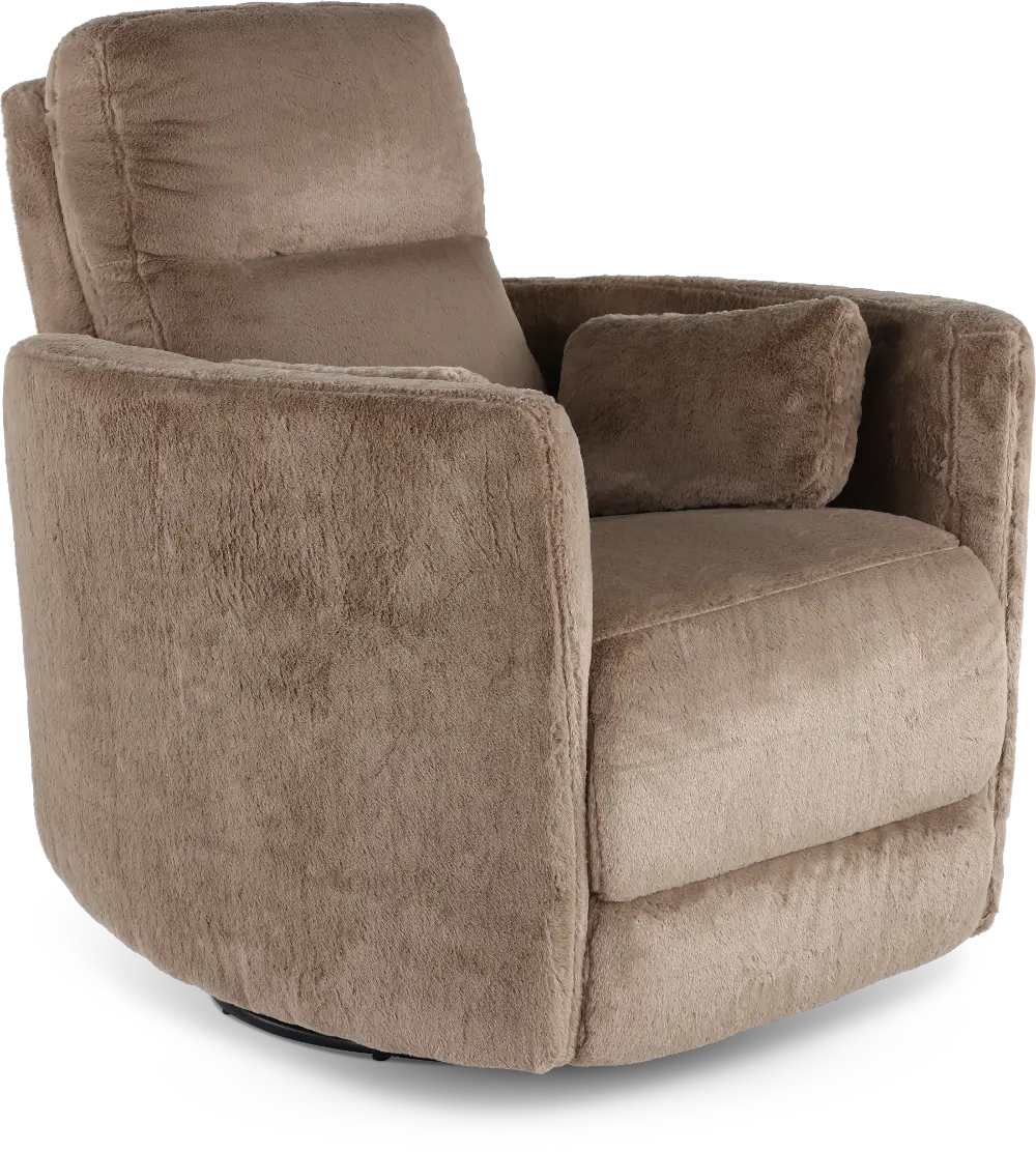 Amelia Brown Swivel Recliner-1