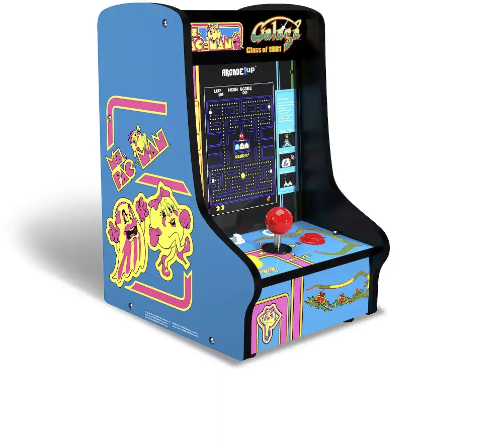 MSP-C-23810 Arcade1Up Ms. Pacman / Galaga Class of 1981 Countercade Arcade Game-1