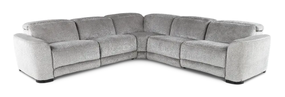 Waves Fog 5 Piece Power Reclining Sectional-1