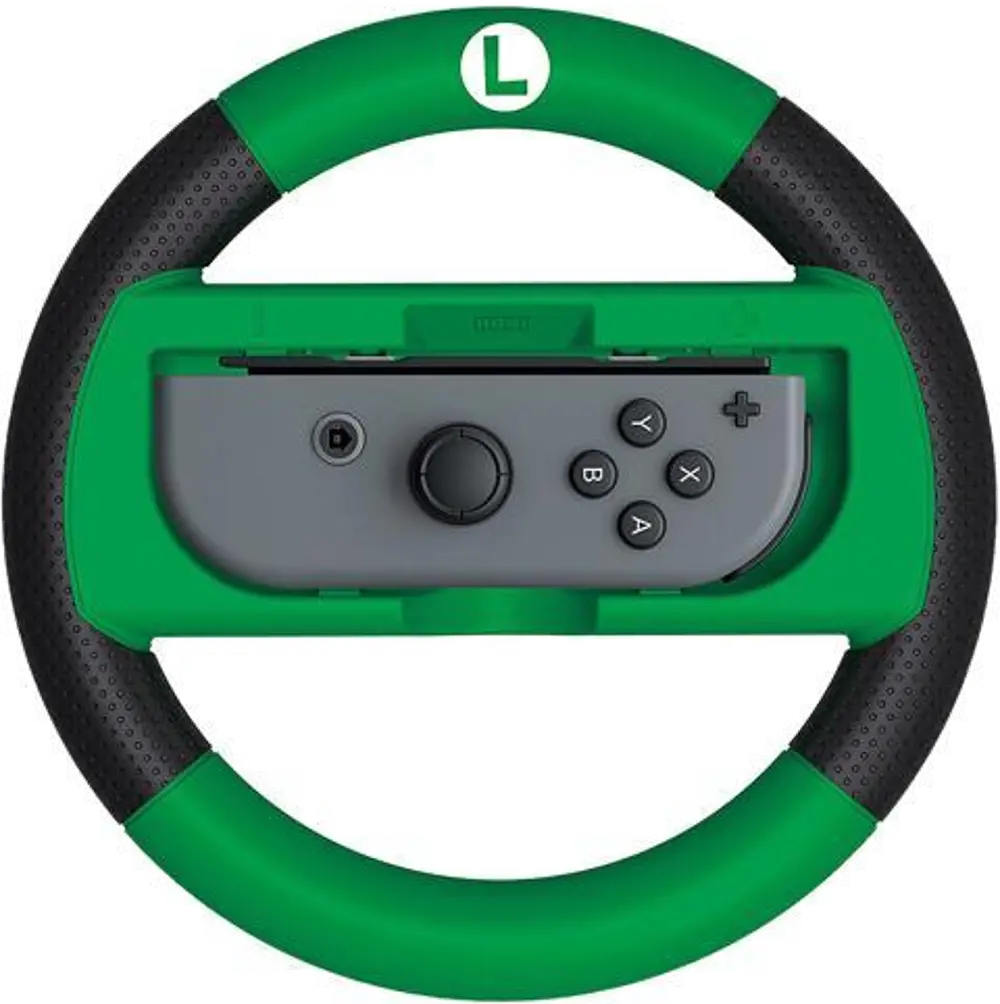 873124006537 Hori Nintendo Switch Deluxe Wheel Attachment - Mario Kart 8 Deluxe - Luigi-1