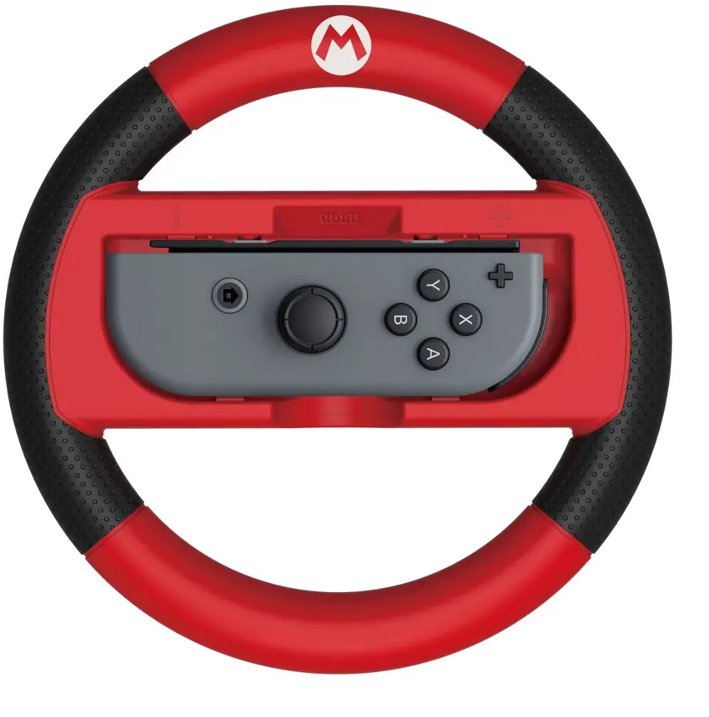 873124006520 Hori Nintendo Switch Deluxe Wheel Attachment - Mario Kart 8 Deluxe - Mario-1