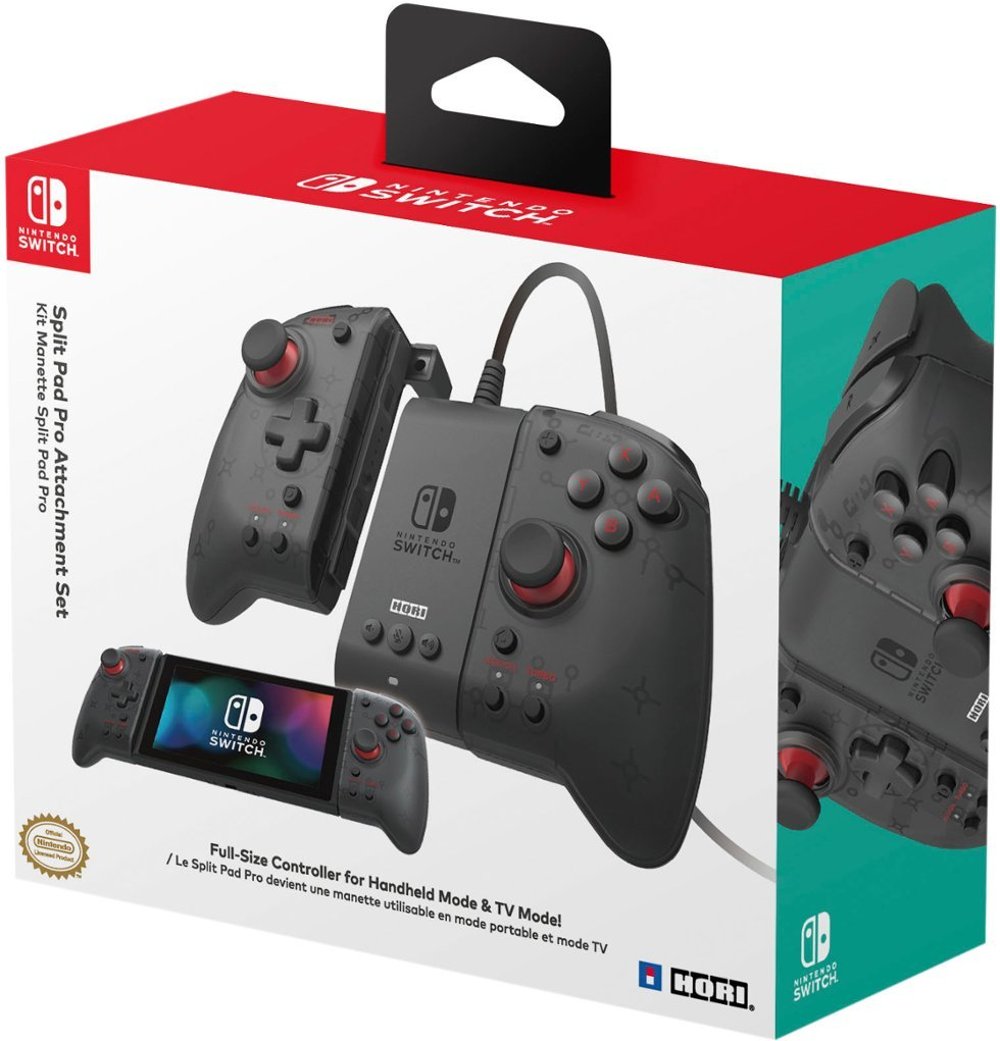 Hori Split Pad Pro Attachment Set for Nintendo Switch - Black