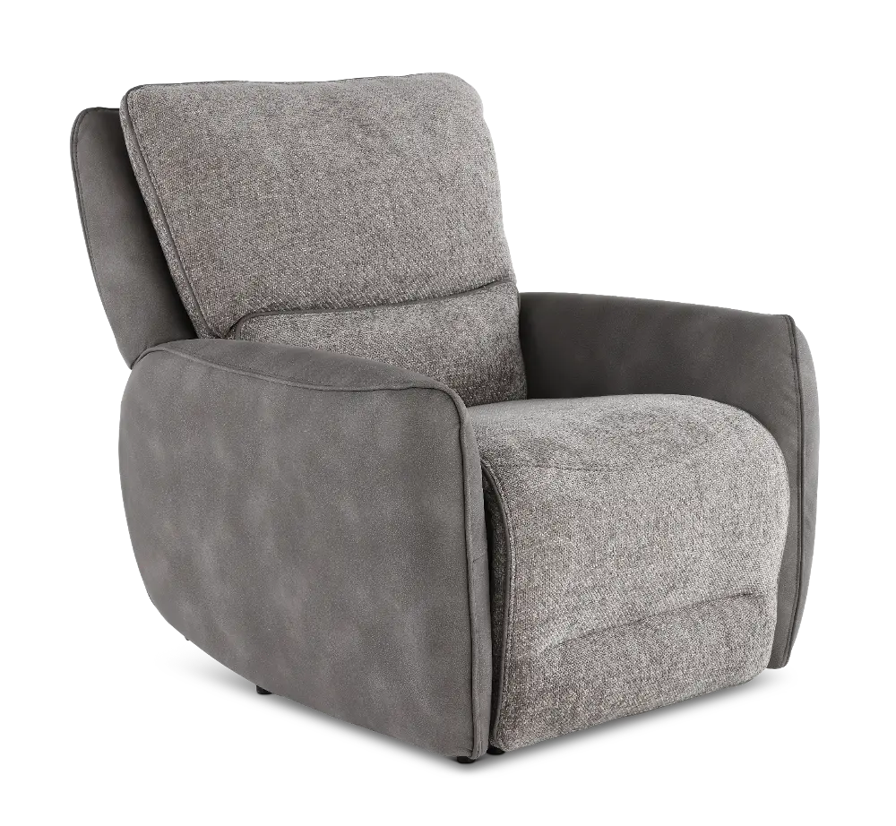 Buffy Brown & Charcoal Power Recliner-1