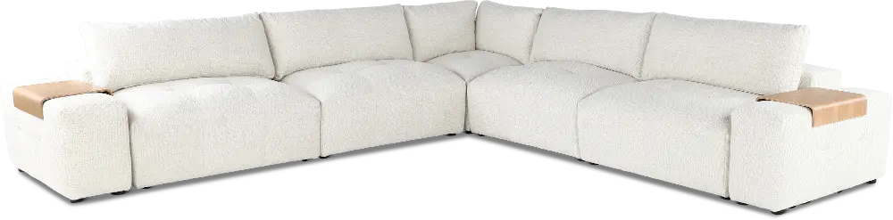 Preston Pearl White Modular 7 Piece Sectional-1