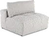 Preston Pearl White Modular Armless Chair