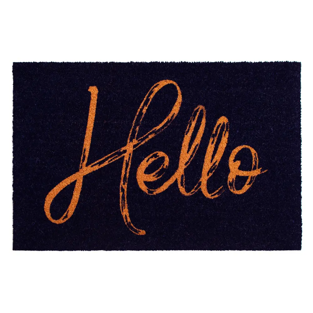 104751729 Canty Hello Black Doormat-1