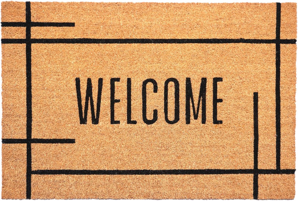 Modern Natural Welcome Doormat