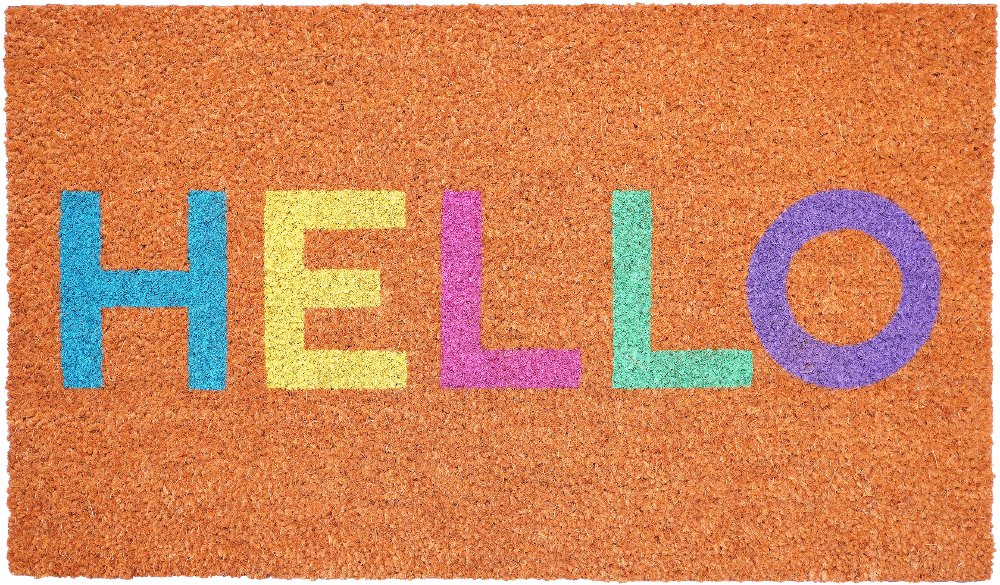 Pastel Hello Doormat