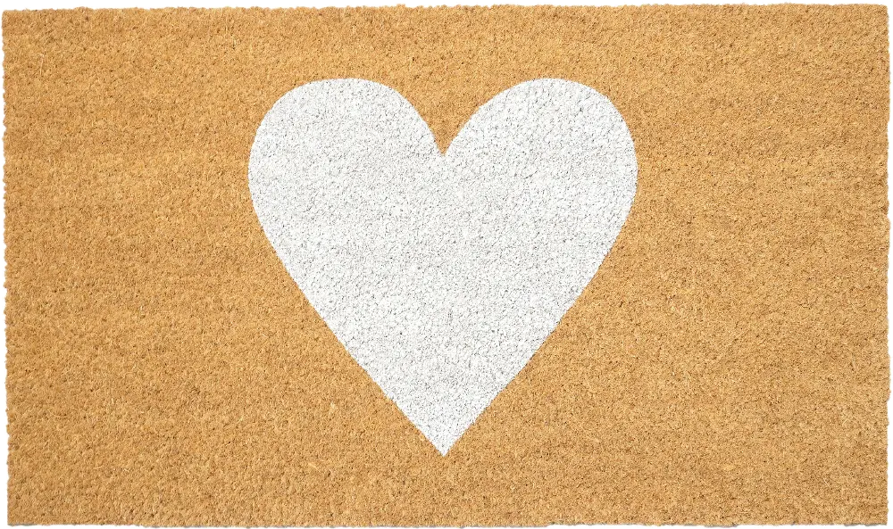 106761729 White Heart Doormat-1