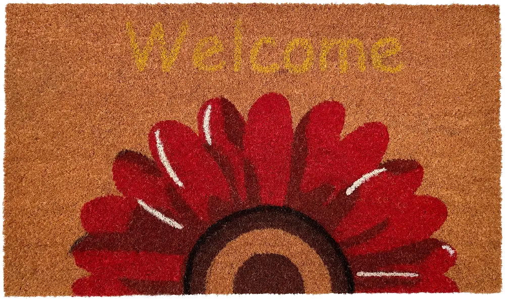 103111729 Sunflower Welcome Doormat-1