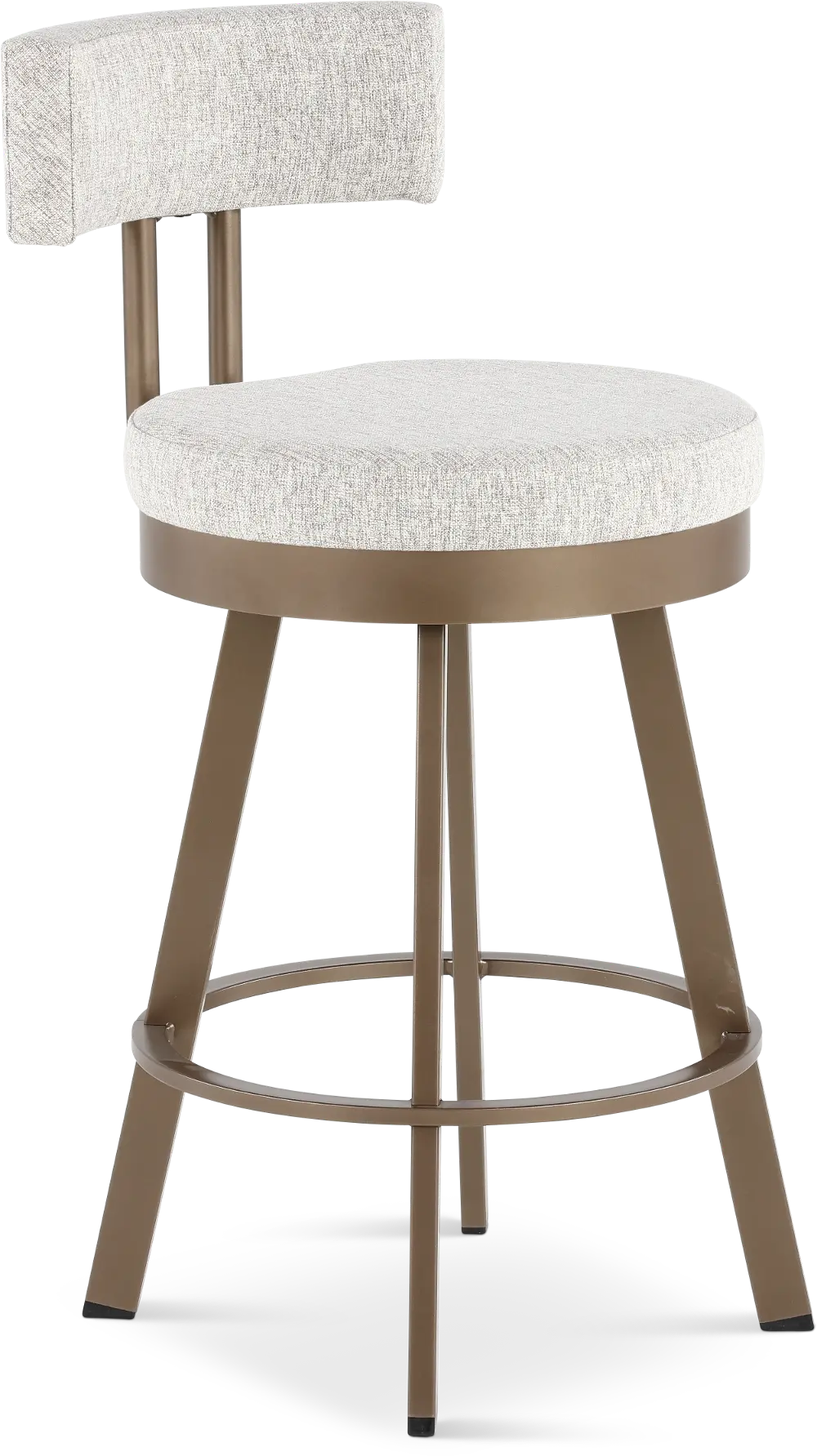 Barry Brown and Bronze Swivel Counter Height Stool-1