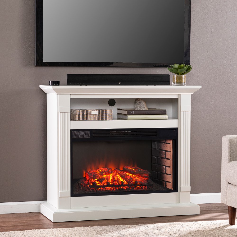 113391056 Willarton Gray Widescreen Electric Fireplace Mante sku 113391056